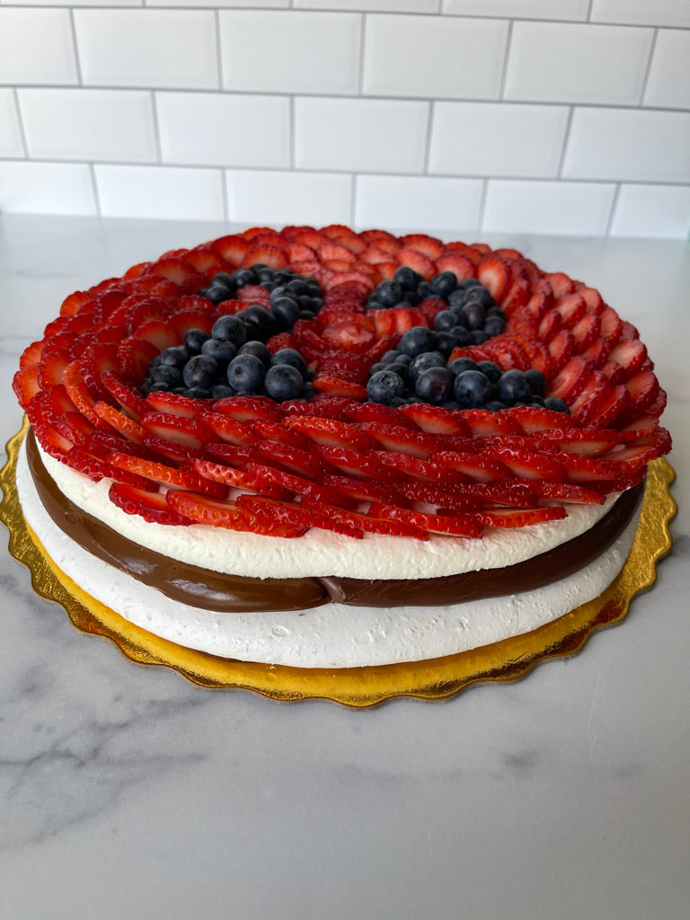 Pavlova Decorada con Números de Moras